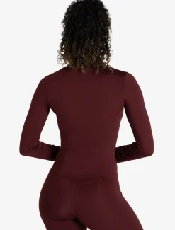 Allure Zip Jacket Dark Burgundy