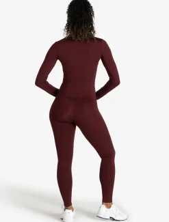 Allure Zip Jacket Dark Burgundy