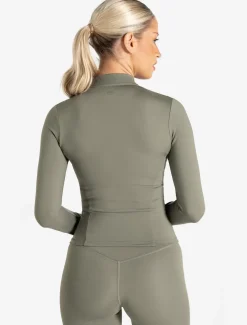 Allure Zip Jacket Dusky Sage