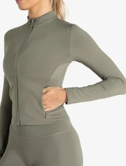 Allure Zip Jacket Dusky Sage