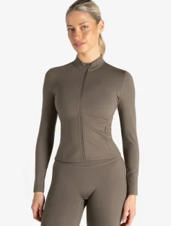 Allure Zip Jacket Taupe