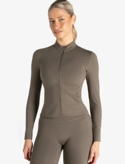 Allure Zip Jacket Taupe