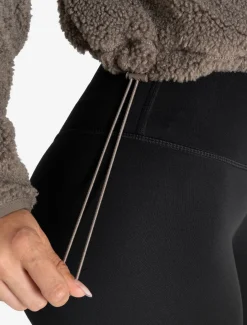 Borg Fleece Crop Jacket Mole