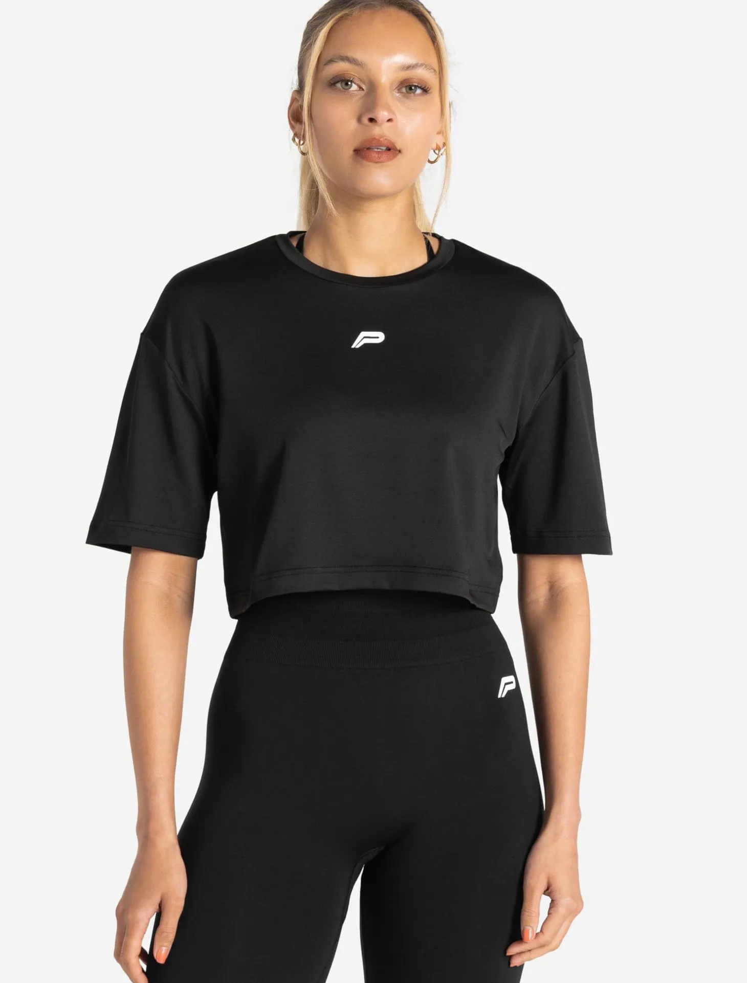 BreathEasy Crop T-Shirt Black