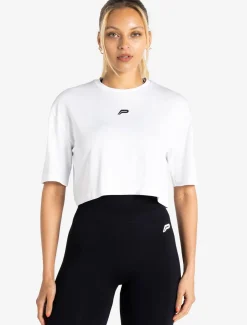BreathEasy Crop T-Shirt White