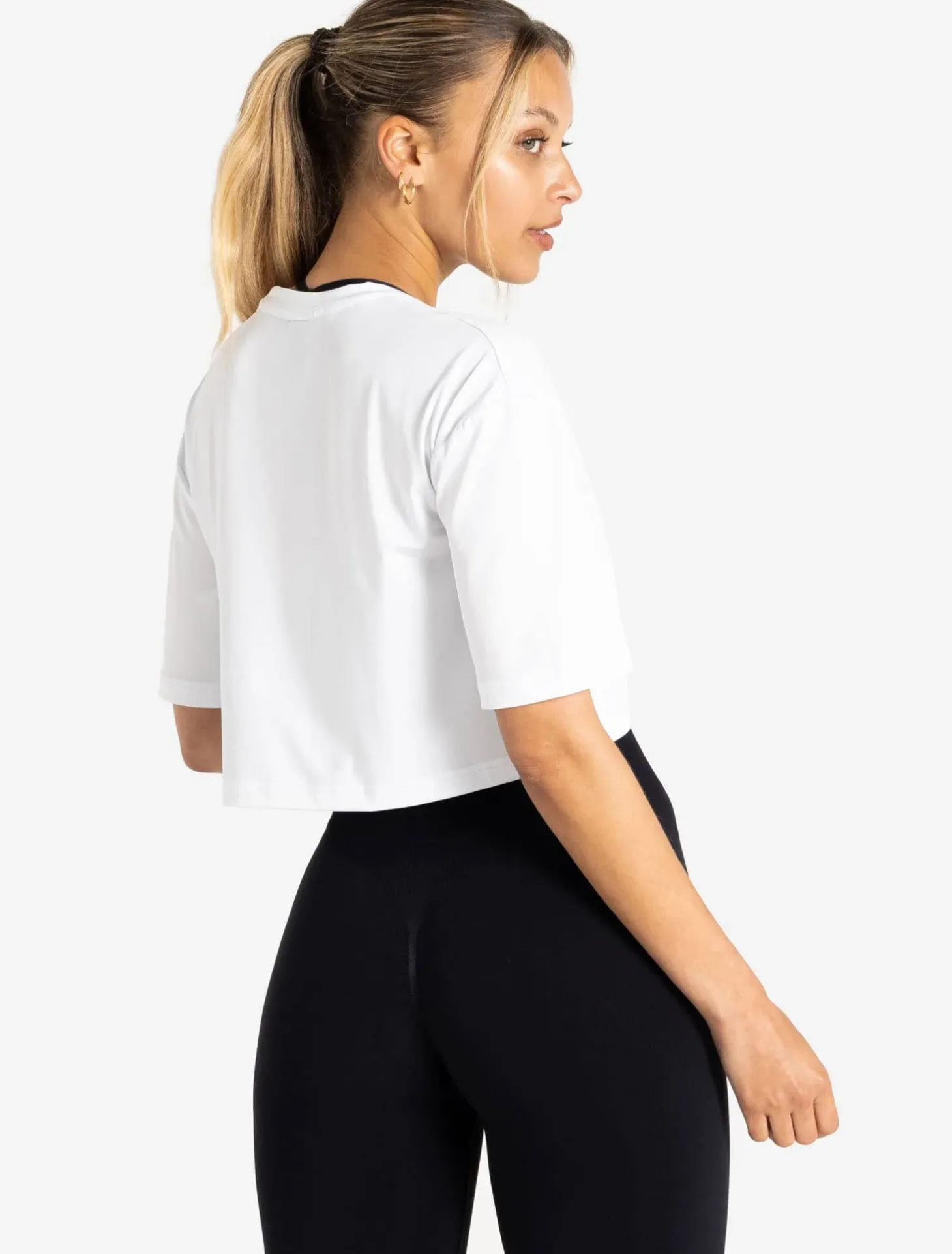 BreathEasy Crop T-Shirt White