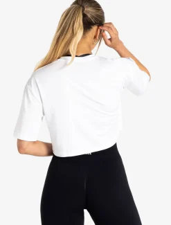 BreathEasy Crop T-Shirt White