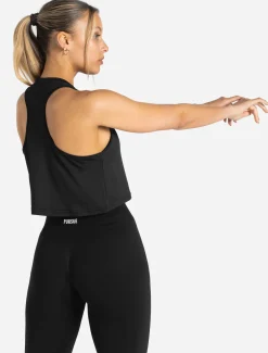 BreathEasy Crop Vest Black