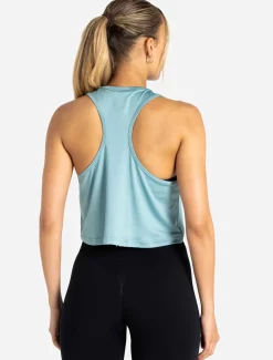 BreathEasy Crop Vest Dusky Blue