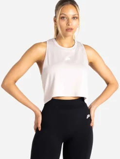 BreathEasy Crop Vest Light Grey