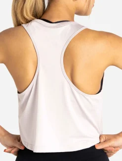BreathEasy Crop Vest Light Grey
