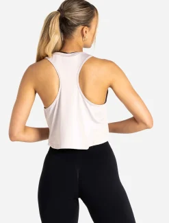 BreathEasy Crop Vest Light Grey