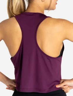 BreathEasy Crop Vest Purple