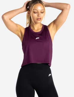 BreathEasy Crop Vest Purple