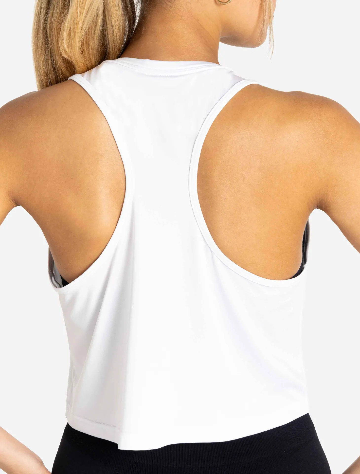 BreathEasy Crop Vest White