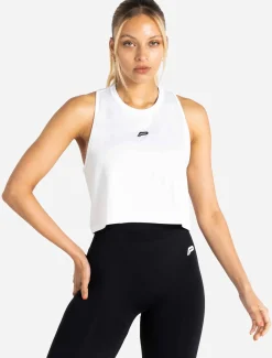 BreathEasy Crop Vest White