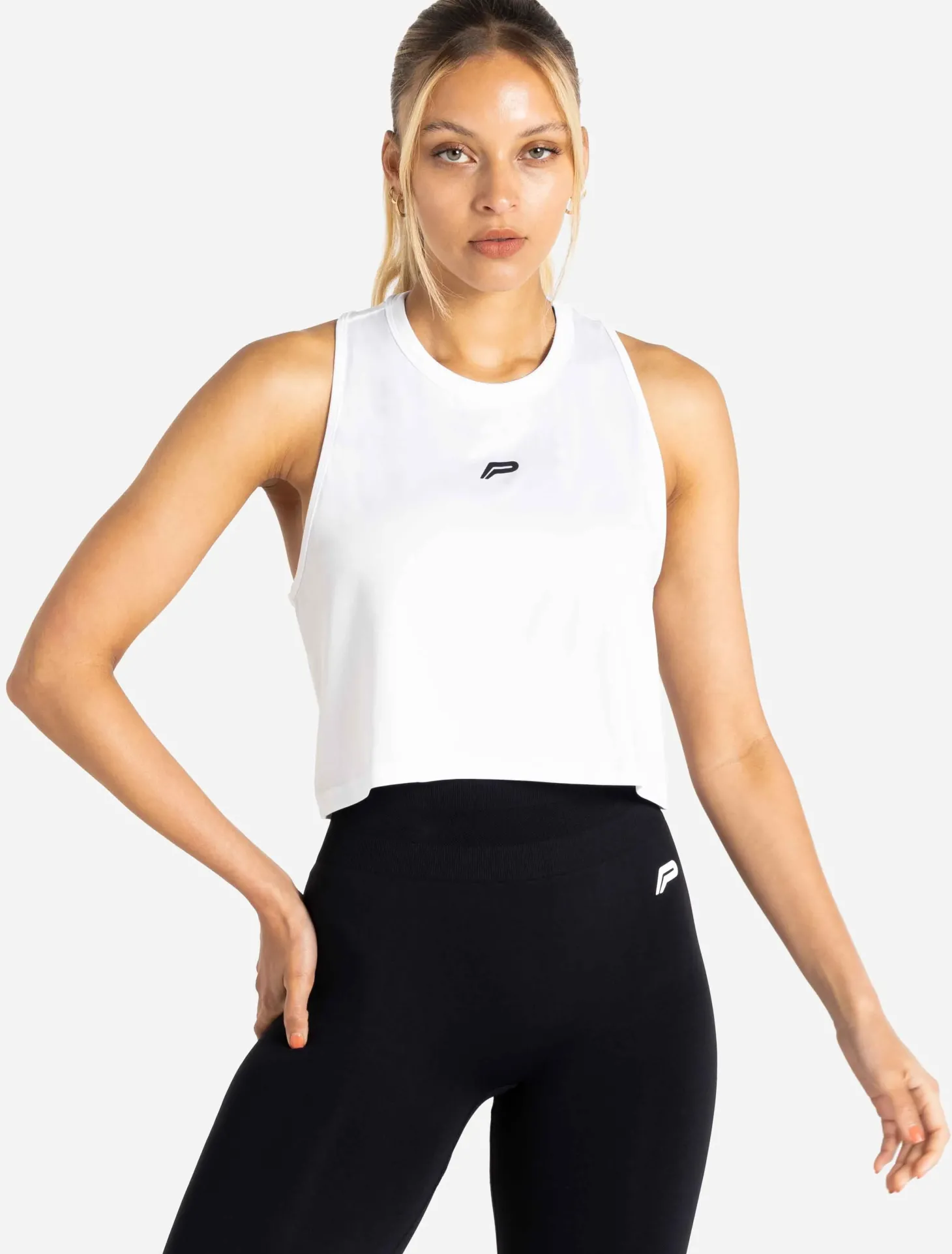 BreathEasy Crop Vest White