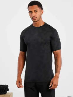 Camo Seamless T-Shirt Black