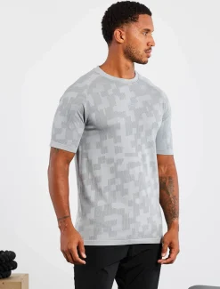Camo Seamless T-Shirt Grey