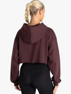 Core Crop Hoodie Cherry