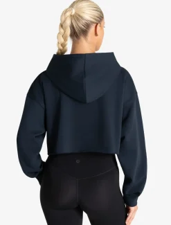 Core Crop Hoodie Navy