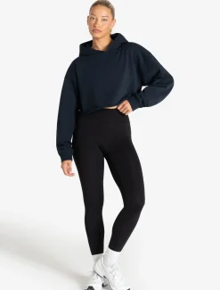 Core Crop Hoodie Navy