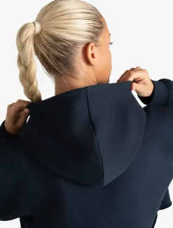 Core Crop Hoodie Navy