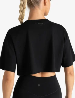 Core Crop T-Shirt Black