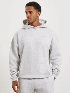 Core Fleece Hoodie Melange Grey