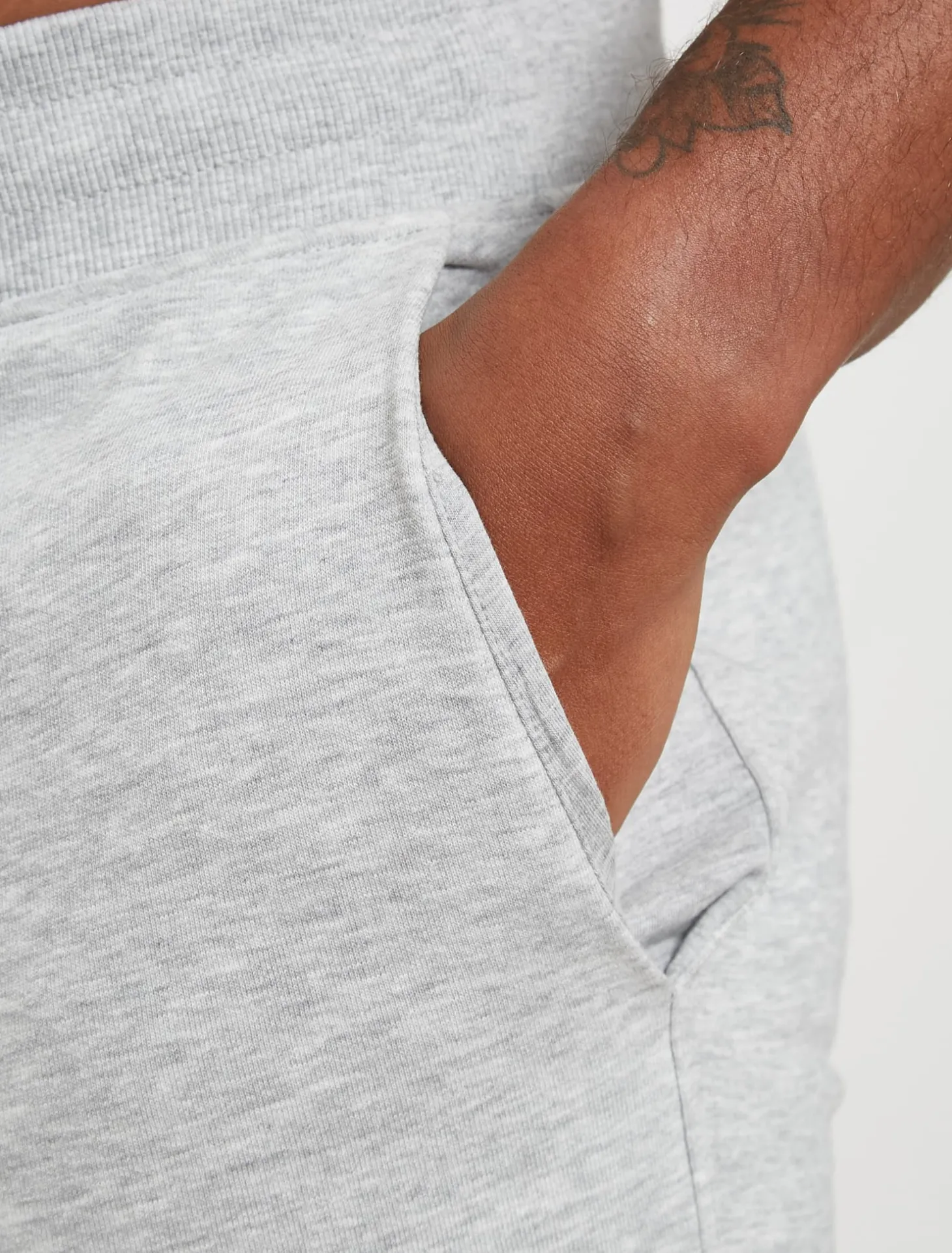 Core Loopback Shorts Grey Marl