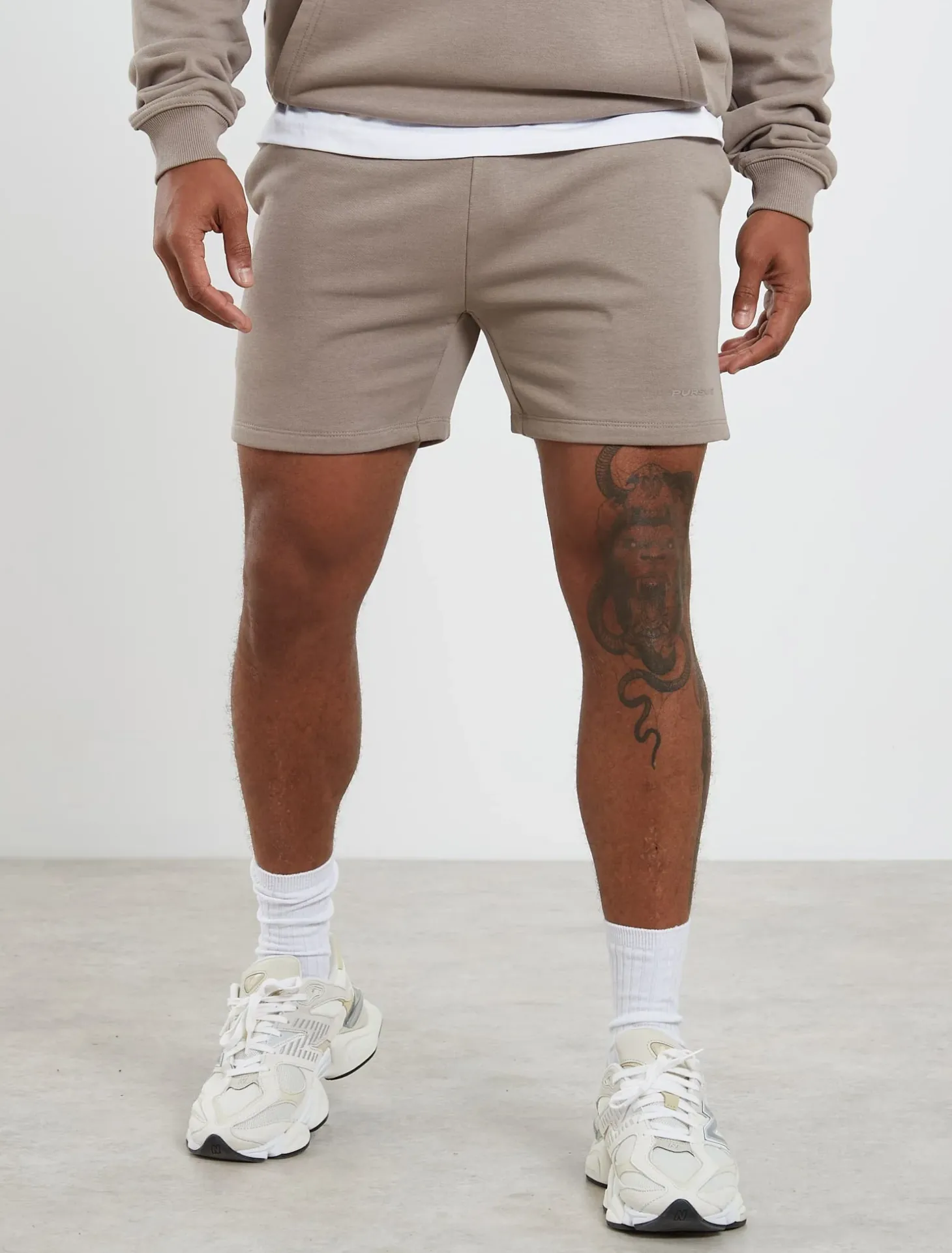 Core Loopback Shorts Taupe