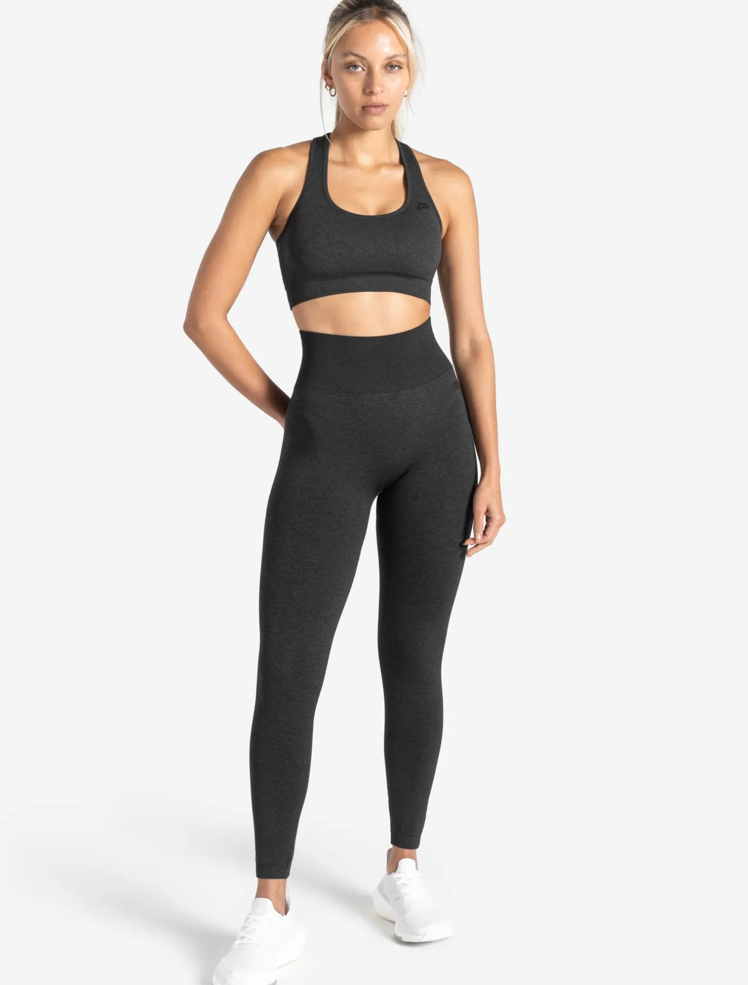 Core Seamless Pocket Leggings Black Marl