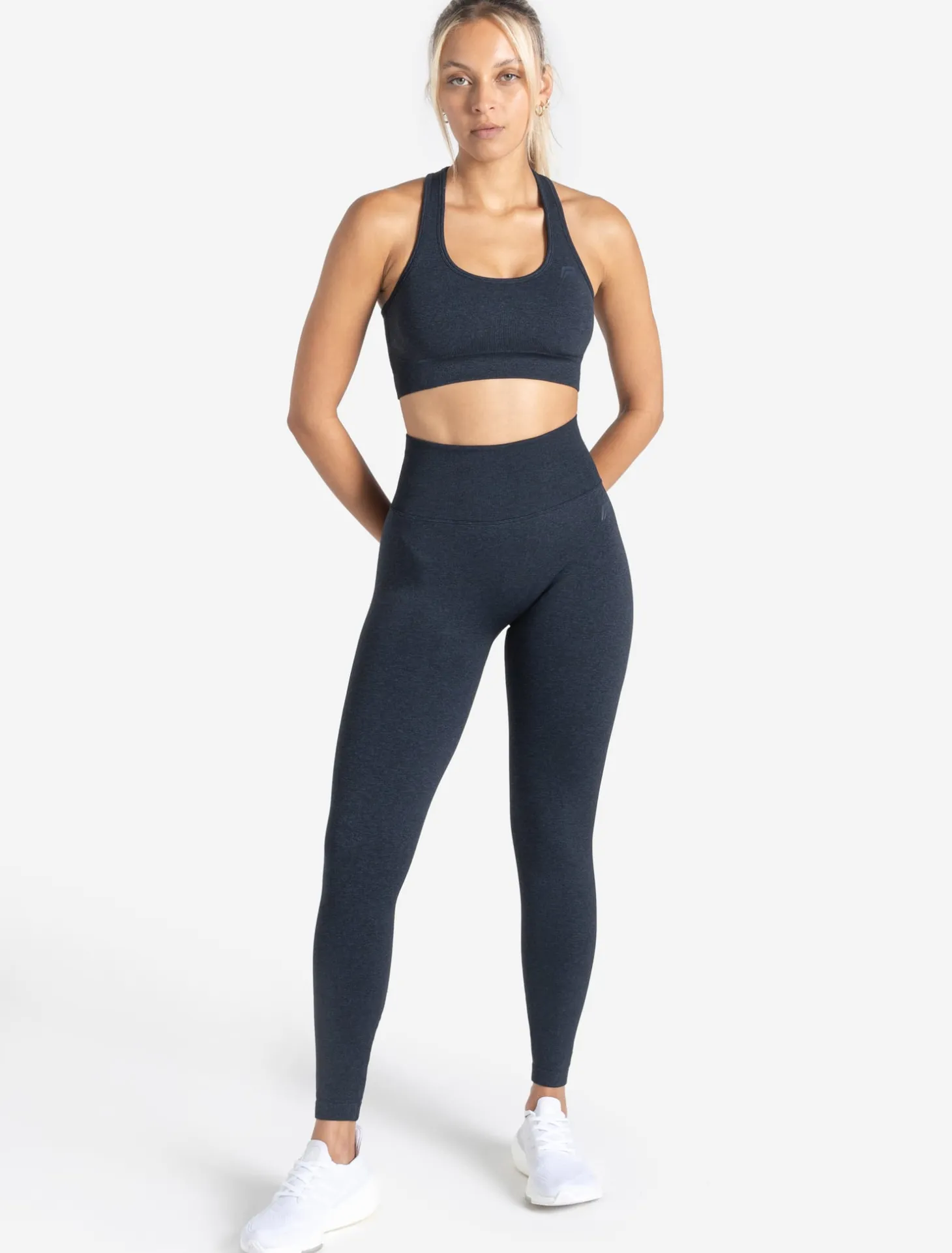 Core Seamless Pocket Leggings Navy Marl