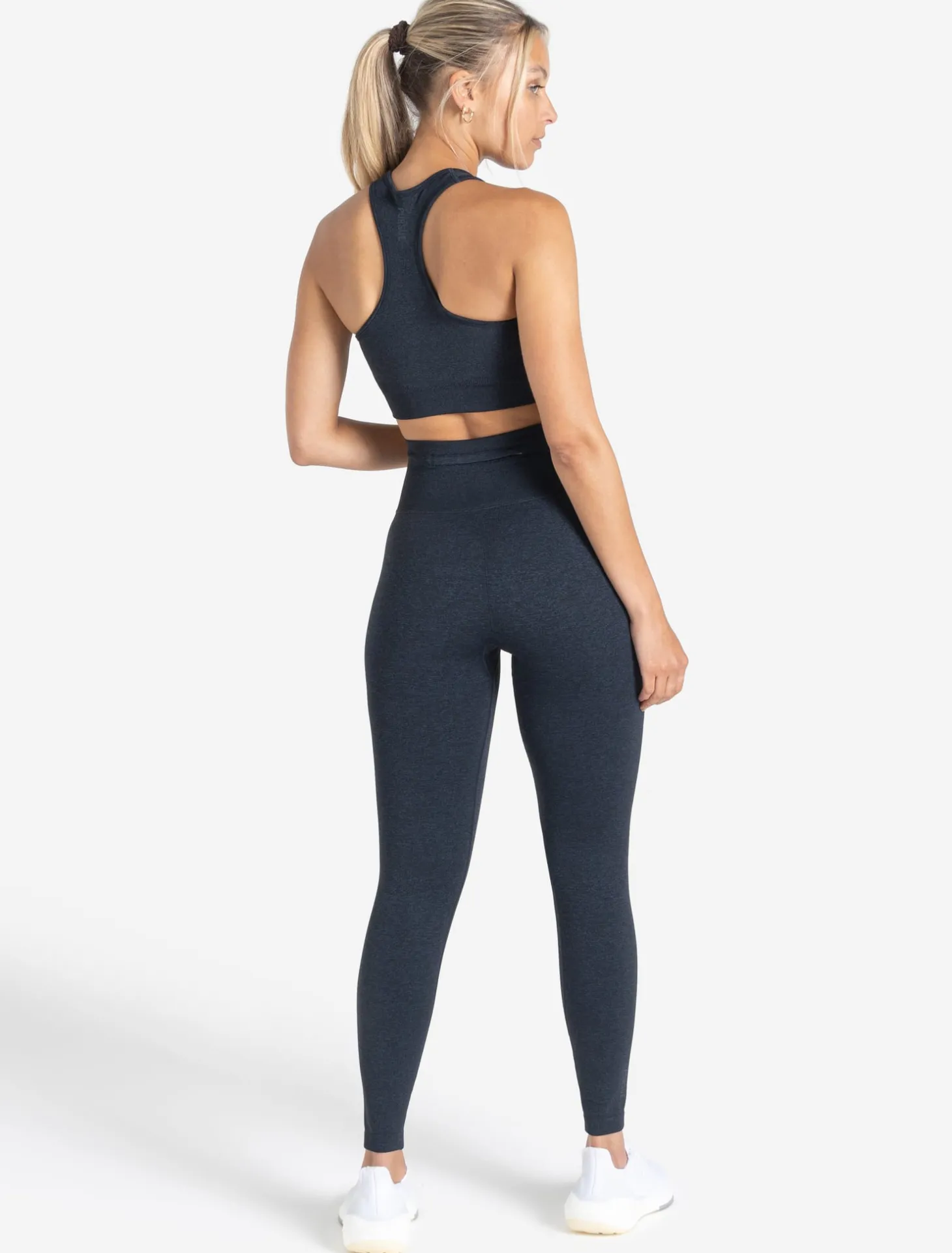 Core Seamless Pocket Leggings Navy Marl