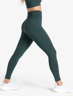 Core Seamless Pocket Leggings Teal Marl
