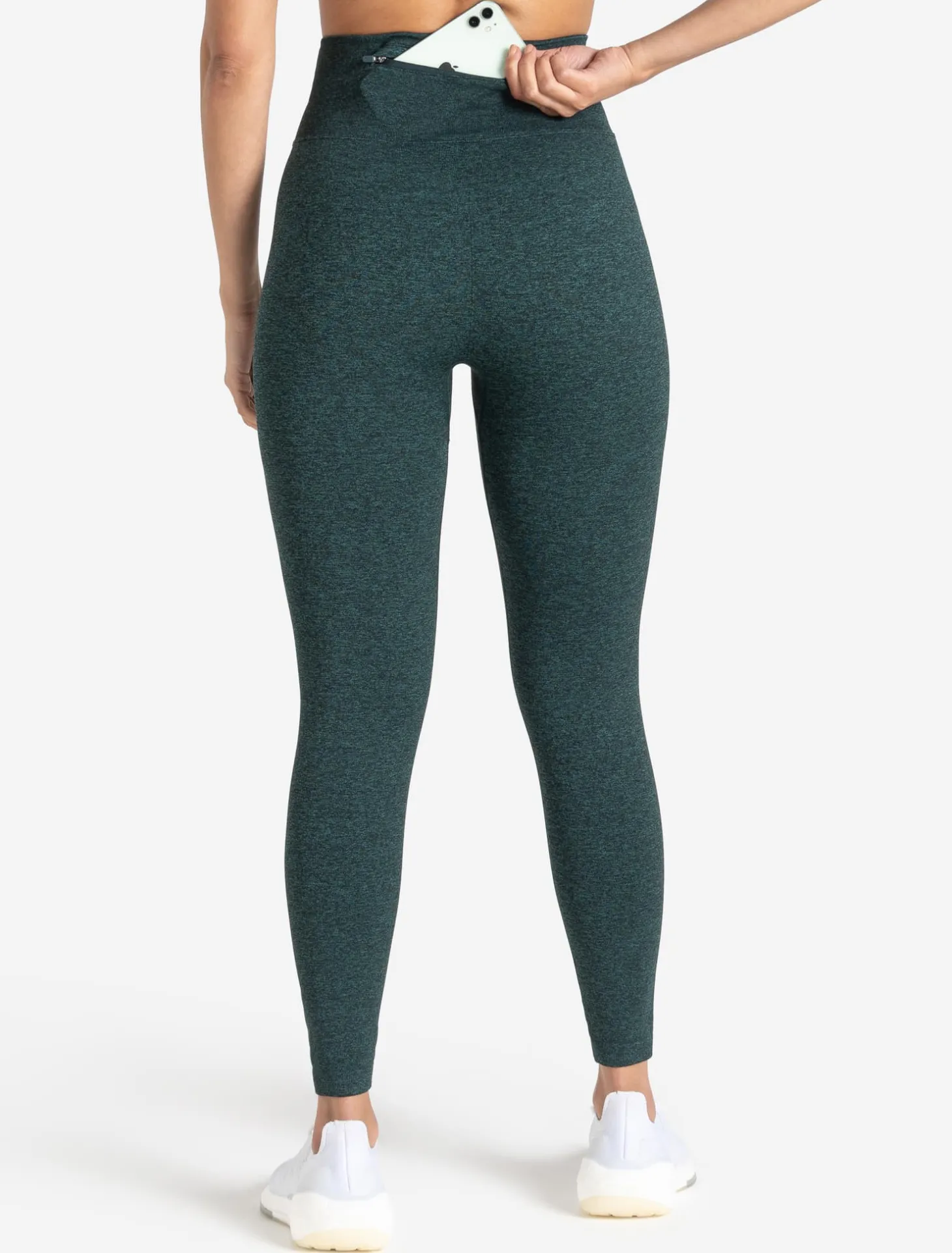 Core Seamless Pocket Leggings Teal Marl