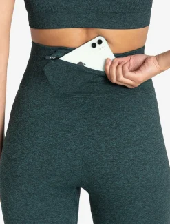 Core Seamless Pocket Leggings Teal Marl