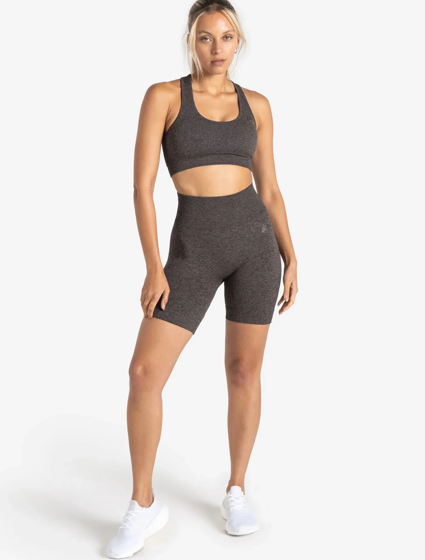 Core Seamless Shorts Brown Marl