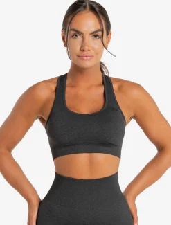 Core Seamless Sports Bra Black Marl