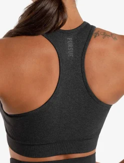 Core Seamless Sports Bra Black Marl
