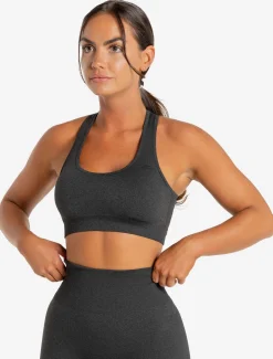 Core Seamless Sports Bra Black Marl