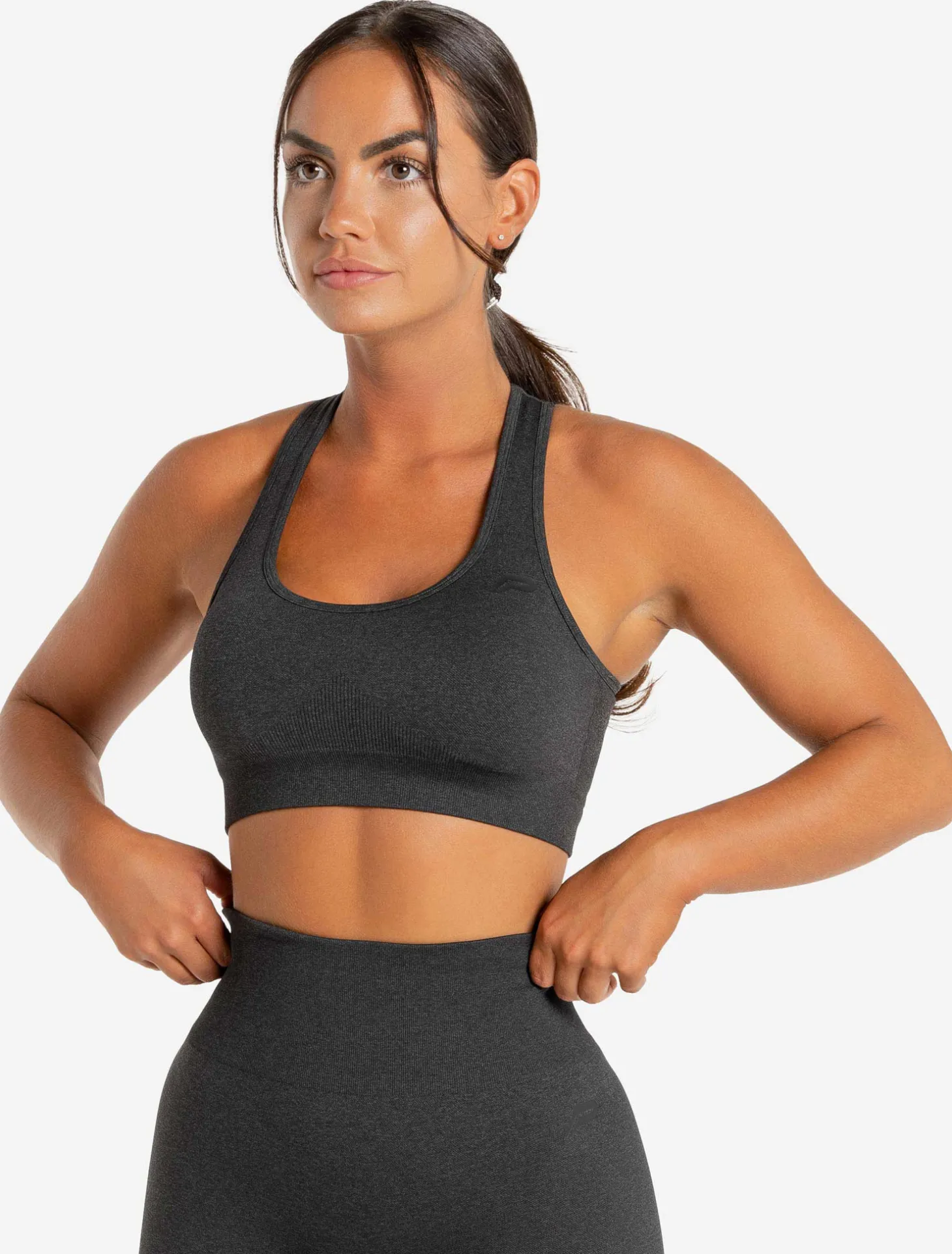 Core Seamless Sports Bra Black Marl