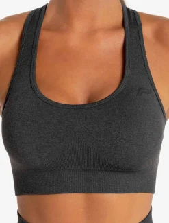 Core Seamless Sports Bra Black Marl