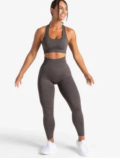 Core Seamless Sports Bra Brown Marl
