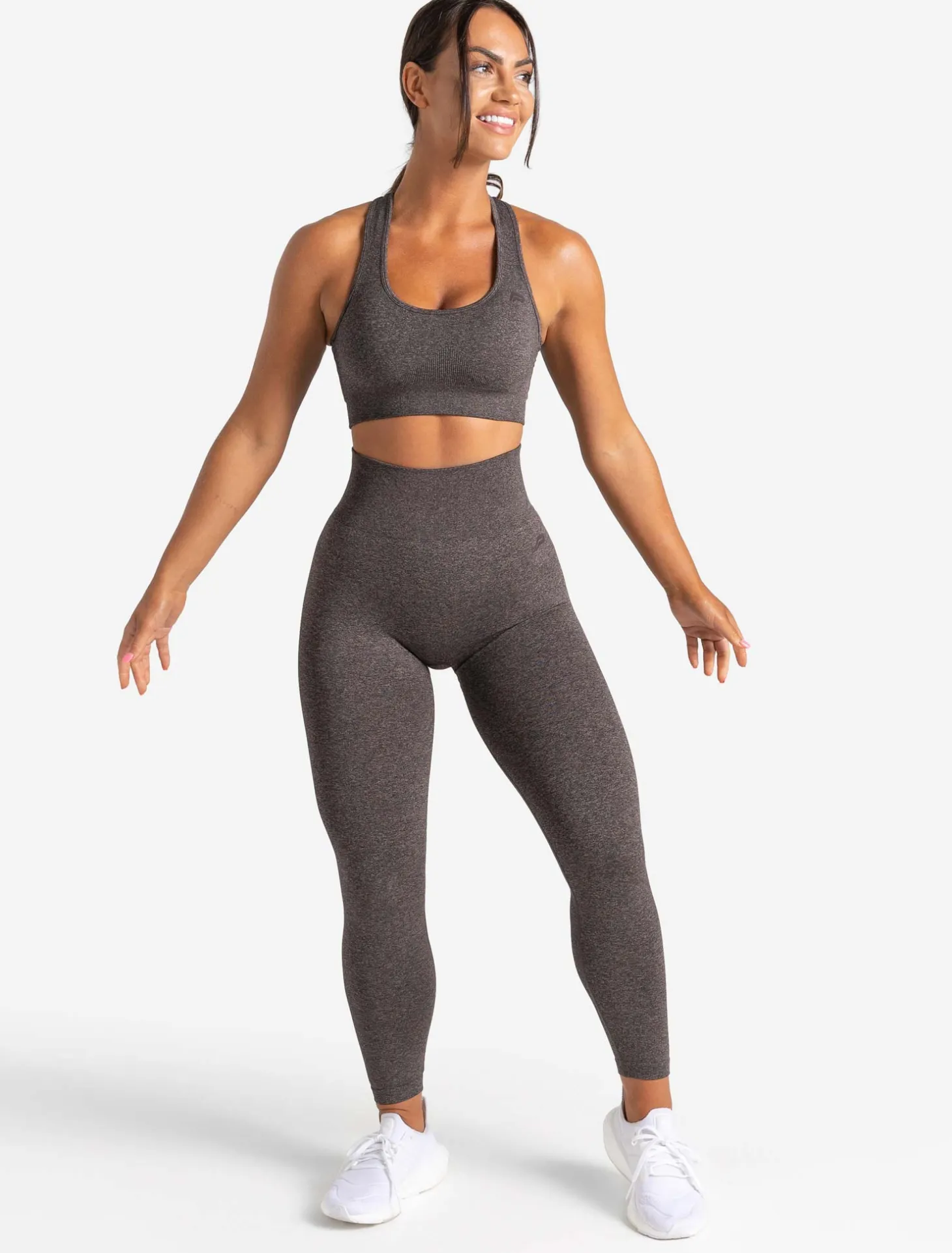 Core Seamless Sports Bra Brown Marl