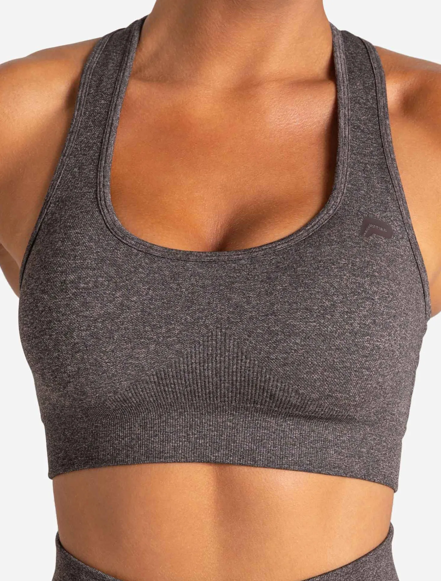 Core Seamless Sports Bra Brown Marl