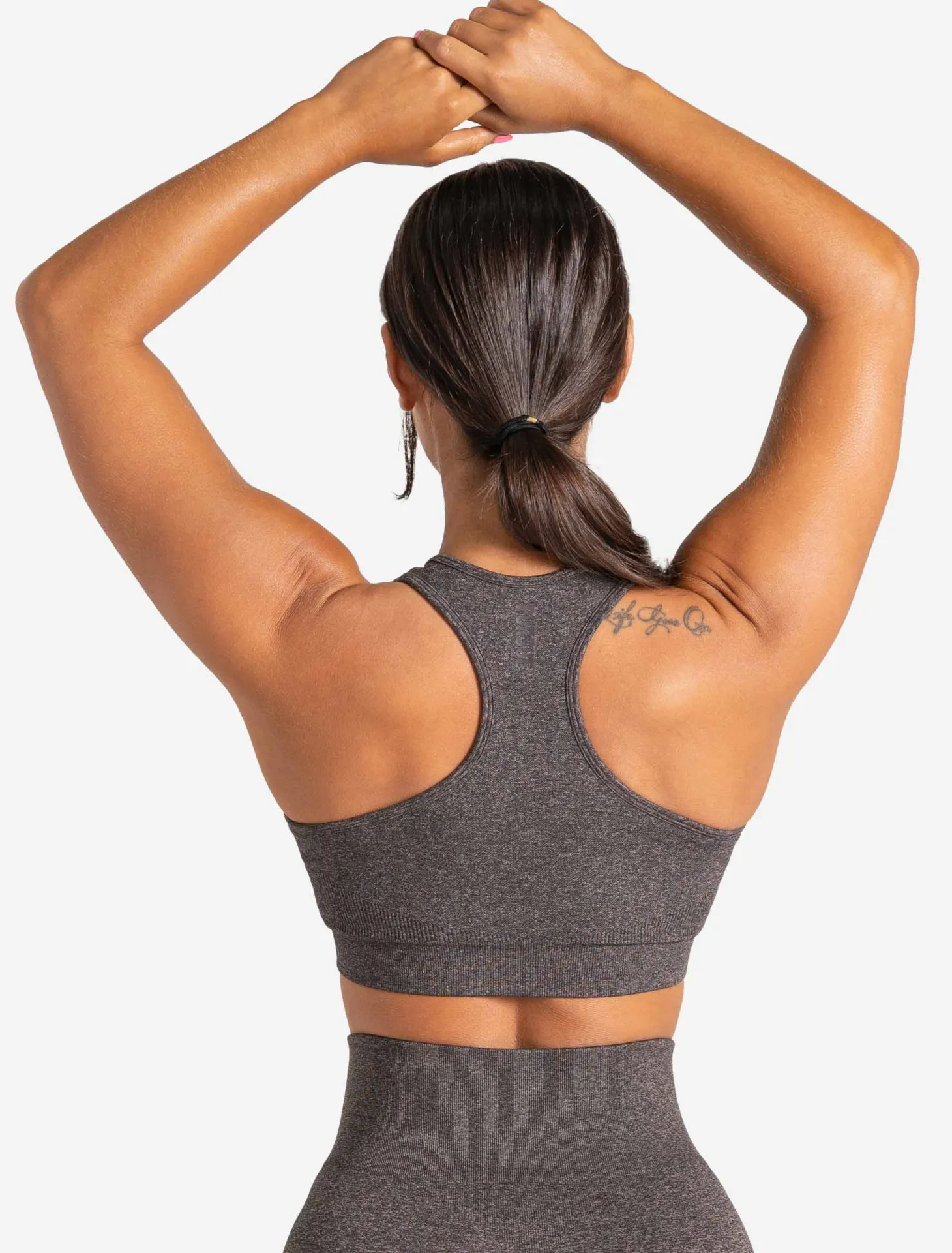 Core Seamless Sports Bra Brown Marl