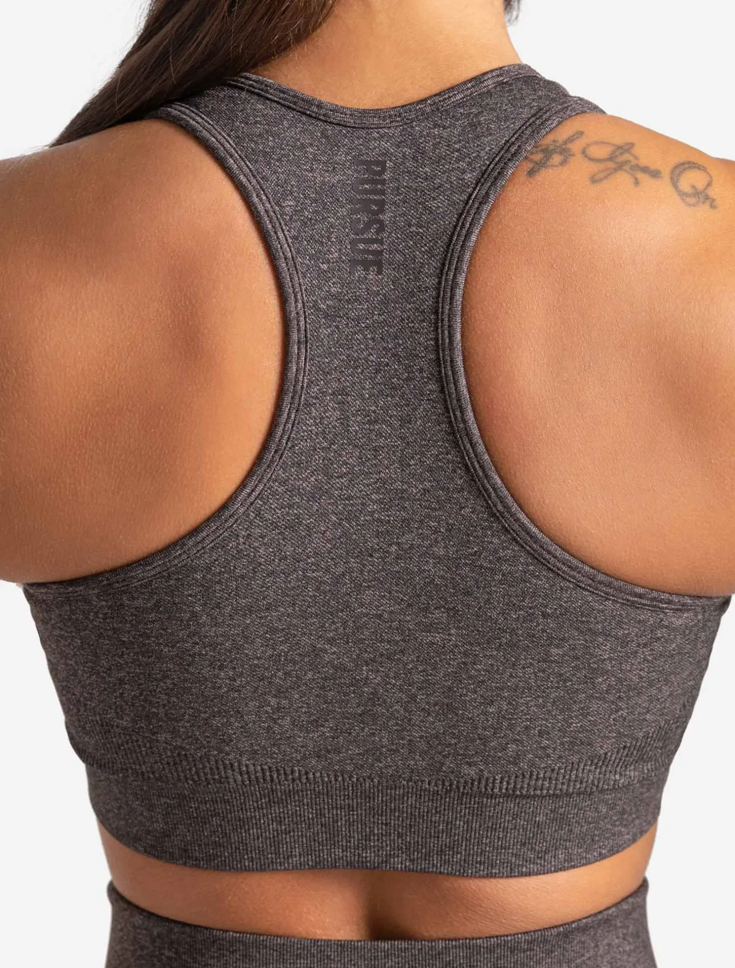 Core Seamless Sports Bra Brown Marl