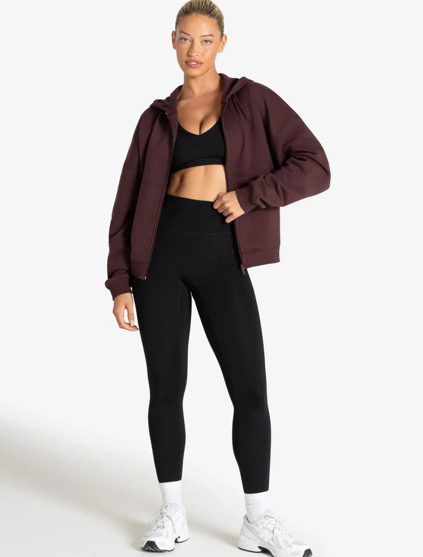 Core Zip Hoodie Cherry