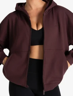 Core Zip Hoodie Cherry
